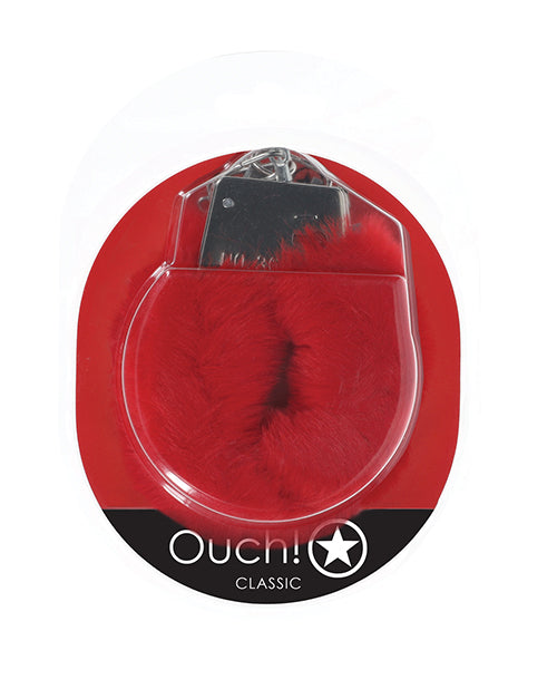 Classic Fluffy Handcuffs - Red