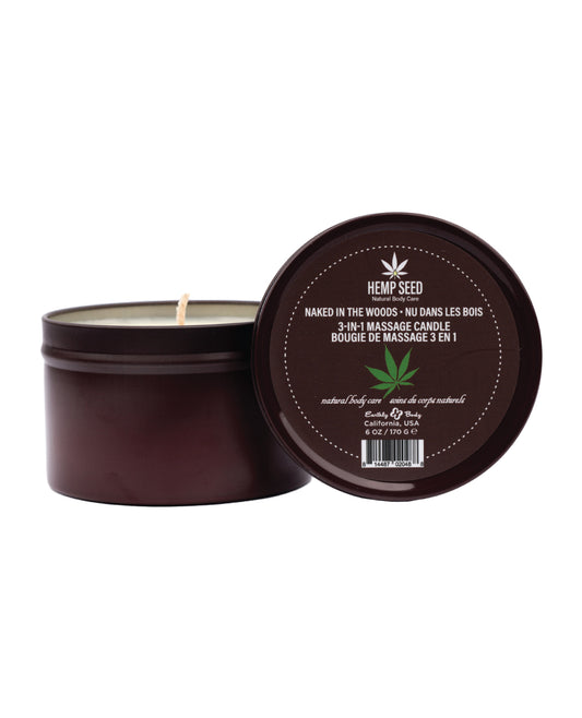 Massage Candle-Naked In The Woods 6oz