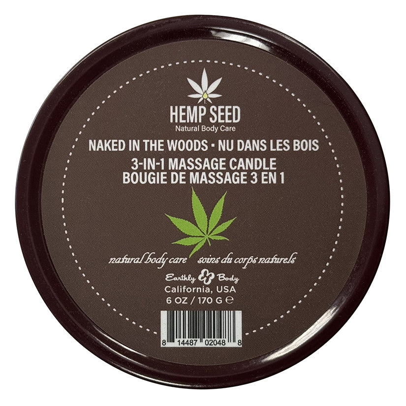 Massage Candle-Naked In The Woods 6oz